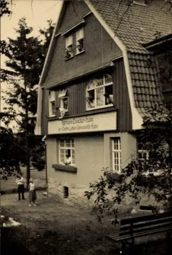 Foto Ak Schierke Wernigerode im Harz, Hermann-Duncker-Heim der Luther-Universität Halle