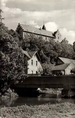 Ak Kranichfeld in Thüringen, Ilm, Niederburg