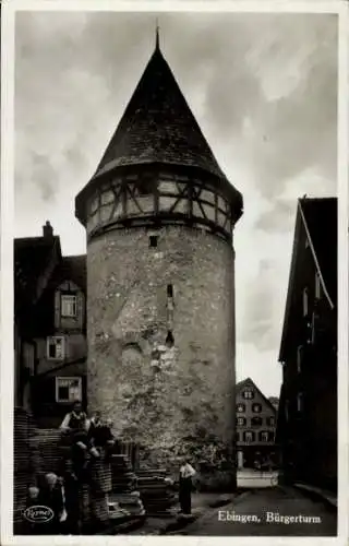 Ak Ebingen Albstadt in Württemberg, Bürgerturm