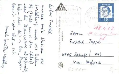 Ak Heidelberg am Neckar, Jugendherberge