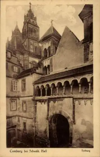 Ak Comburg Schwäbisch Hall in Württemberg, Torburg