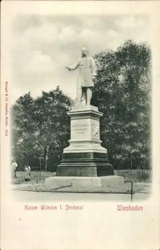 Ak Wiesbaden in Hessen, Kaiser Wilhelm I. Denkmal