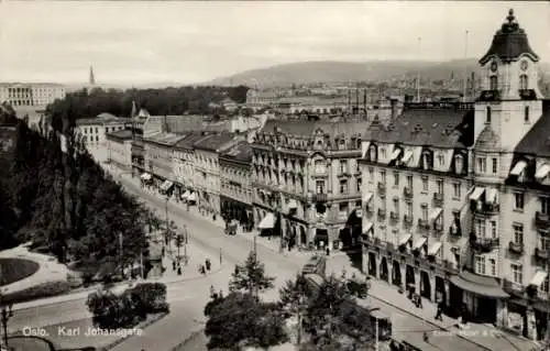 Ak Kristiania Christiania Oslo Norwegen, Karl Johans Gate