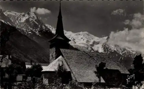 Ak Chamonix Mont Blanc Haute Savoie, La Chapelle des Praz