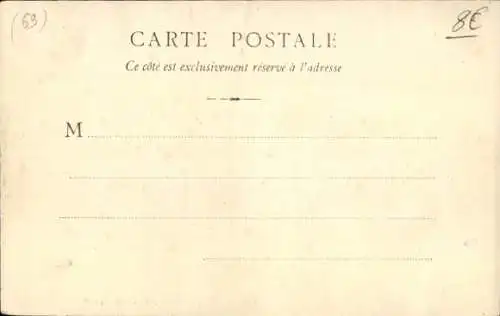 Ak Ouroux Rhône, Entree du Bourg, Kirchturm