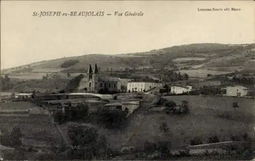 Ak Saint Joseph in Beaujolais Rhône, Gesamtansicht