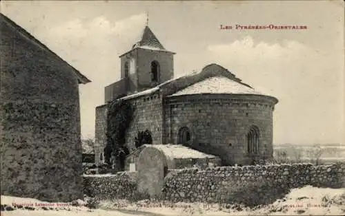 Ak Cerdagne Östliche Pyrenäen, Kirche