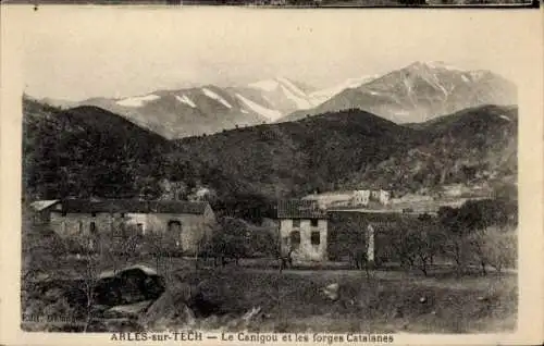 Ak Arles sur Tech Pyrénées Orientales, Le Canigou, die katalanischen Schmieden