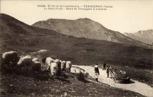 Ak Termignon Savoie, Le Mont Froid, Route de Termignon a Sollieres