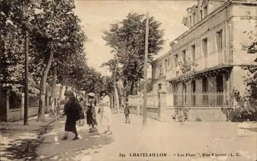 Ak Châtelaillon Charente Maritime, les Flots, Rue Carnot