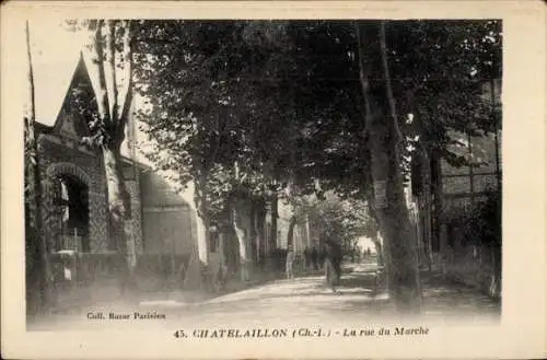 Ak Châtelaillon Charente Maritime, Rue du Marche