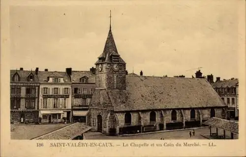 Ak Saint Valery en Caux Seine Maritime, Chapelle, Coin de Marche