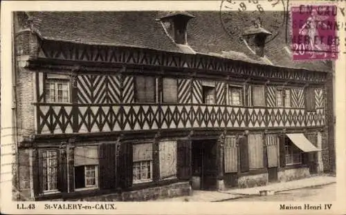 Ak Saint Valery en Caux Seine Maritime, Maison Henri IV