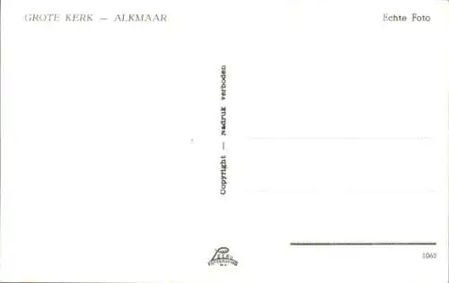 Ak Alkmaar Nordholland Niederlande, Grote Kerk, Orgel