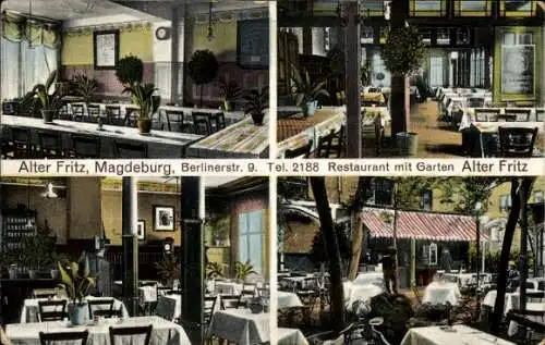 Ak Magdeburg an der Elbe, Restaurant Alter Fritz, Berliner Straße 9