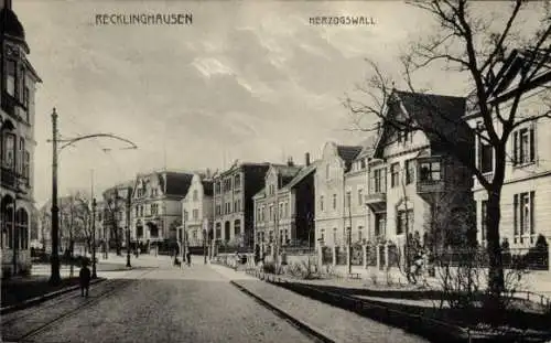 Ak Recklinghausen im Ruhrgebiet, Herzogswall