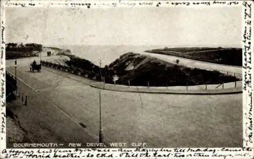 Ak Bournemouth Dorset England, New Drive, West Cliff