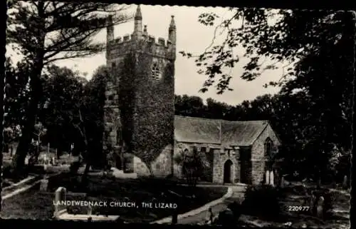 Ak The Lizard Cornwall England, Landewednack Church