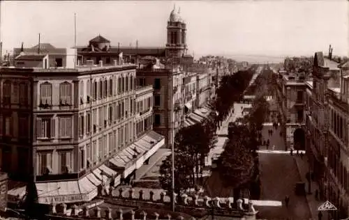 Ak Tunis Tunesien, Perspective des Avenues de France et Jules Ferry