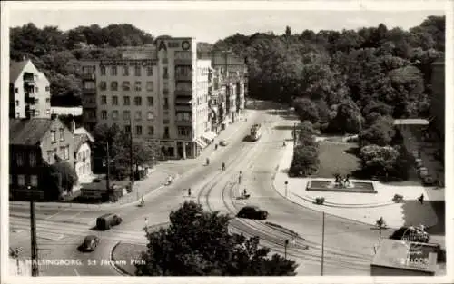 Ak Hälsingborg Helsingborg Schweden, St. Jörgens Plats