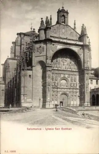 Ak Salamanca Castilla y León, Kirche San Esteban