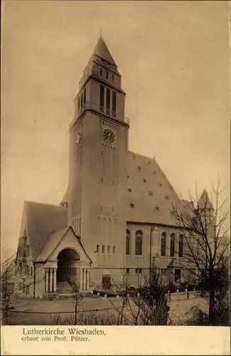 Ak Wiesbaden in Hessen, Lutherkirche