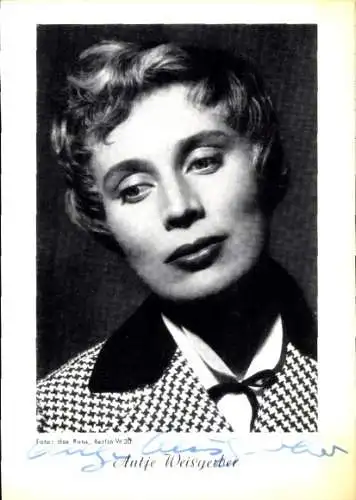 Ak Schauspielerin Antje Weisgerber, Portrait, Autogramm