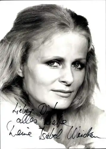 Ak Schauspielerin Isabel Weicken, Portrait, Autogramm
