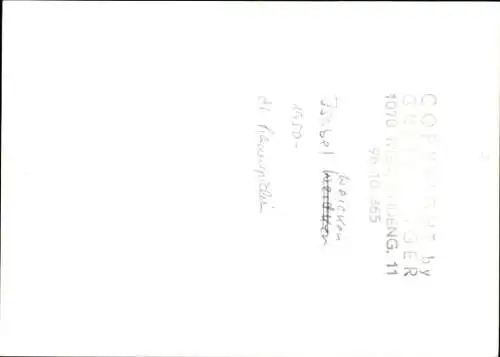 Ak Schauspielerin Isabel Weicken, Portrait, Autogramm