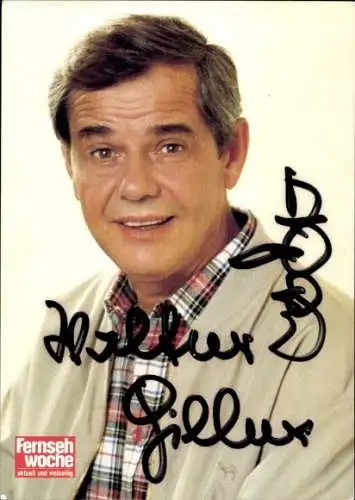 Ak Sänger Walter Giller, Portrait, Autogramm