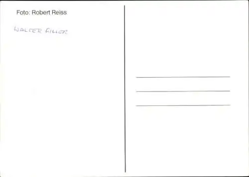 Ak Sänger Walter Giller, Portrait, Autogramm