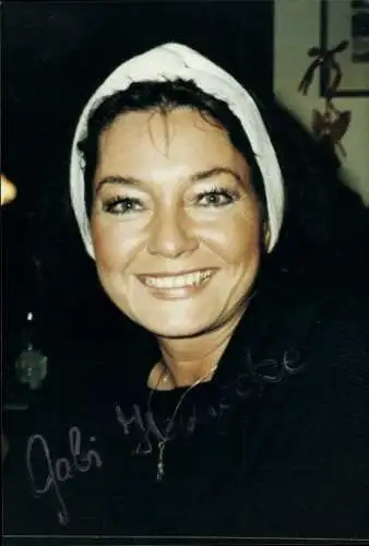 Ak Schauspielerin Gaby Heinecke, Portrait, Autogramm