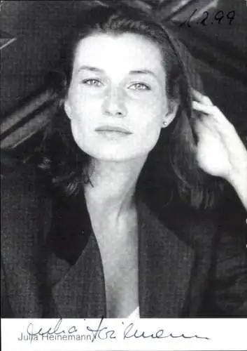 Ak Schauspielerin Julia Heinemann, Portrait, Autogramm