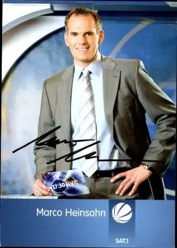 Ak Moderator Marco Heinsohn, Portrait, Autogramm