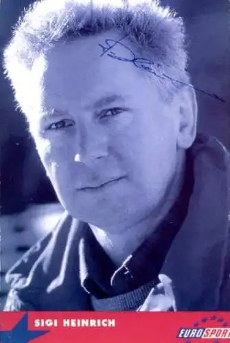 Ak Sportreporter Sigi Heinrich, Portrait, Autogramm