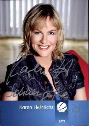 Ak Schauspielerin Karen Heinrichs, Portrait, Autogramm