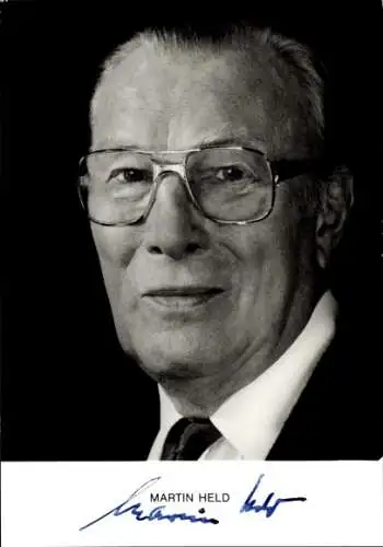 Ak Schauspieler Martin Held, Portrait, Autogramm
