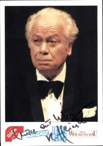 Ak Schauspieler Kurt Heintel, Portrait, Autogramm