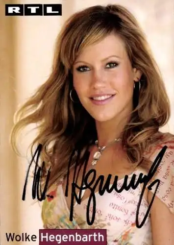 Ak Schauspielerin Wolke Hegenbarth, Portrait, Autogramm