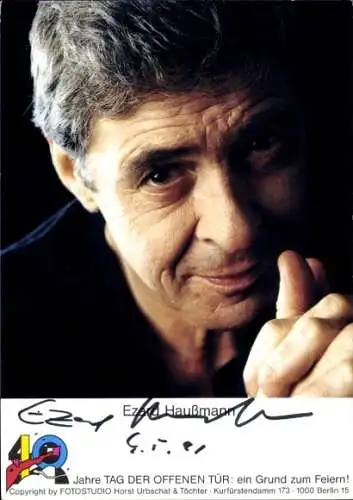 Ak Schauspieler Ezard Haußmann, Portrait, Stück Jedermann, Autogramm