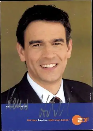 Ak Moderator Henner Hebestreit, Portrait, Autogramm