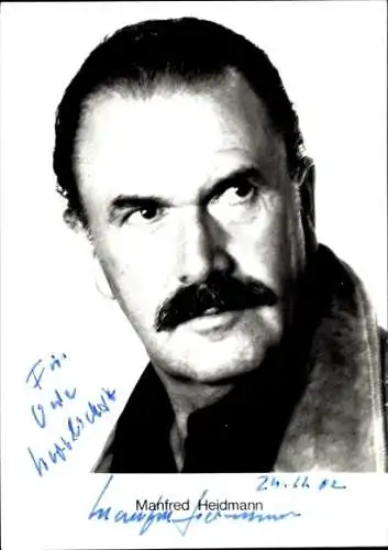 Ak Schauspieler Manfred Heidmann, Portrait, Autogramm