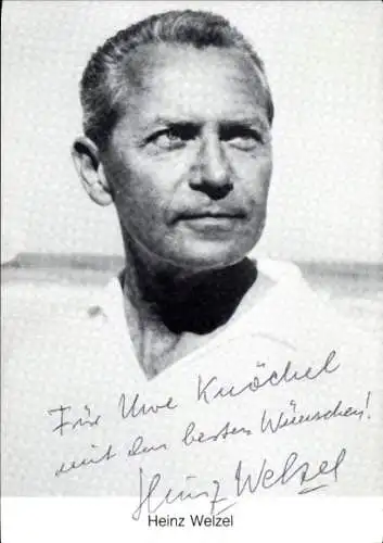 Ak Schauspieler Heinz Welzel, Portrait, Autogramm