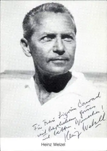 Ak Schauspieler Heinz Welzel, Portrait, Autogramm