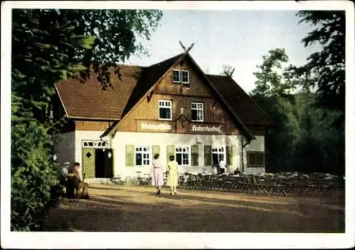 Ak Bad Liebenstein im Thüringer Wald, Waldgaststätte Hubertushof