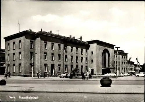 Ak Gera in Thüringen, Hauptbahnhof