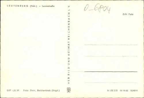 Ak Leutenberg in Thüringen, Leninstraße
