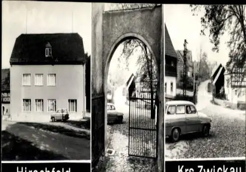 Ak Hirschfeld Zwickau in Sachsen, Teilansichten