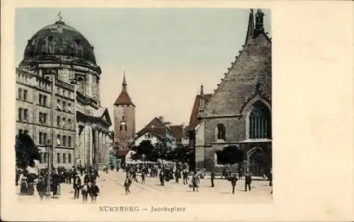 Ak Nürnberg in Mittelfranken, Jacobsplatz