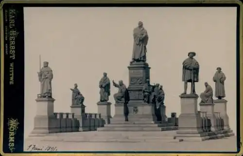 Kabinett Foto Worms am Rhein, Lutherdenkmal